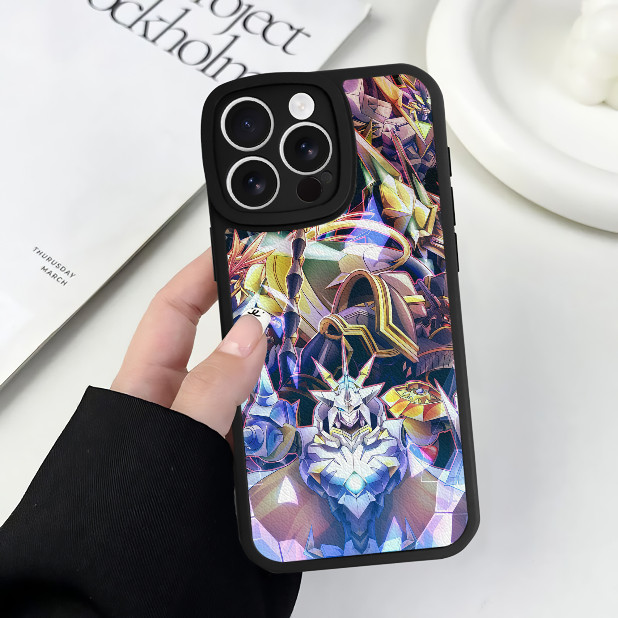 （画像用） Digimon デジタルモンスター/デジモン 【iPhone 16シリーズ対応】シリコンスマホケース（レザー調） 材質：シリコン